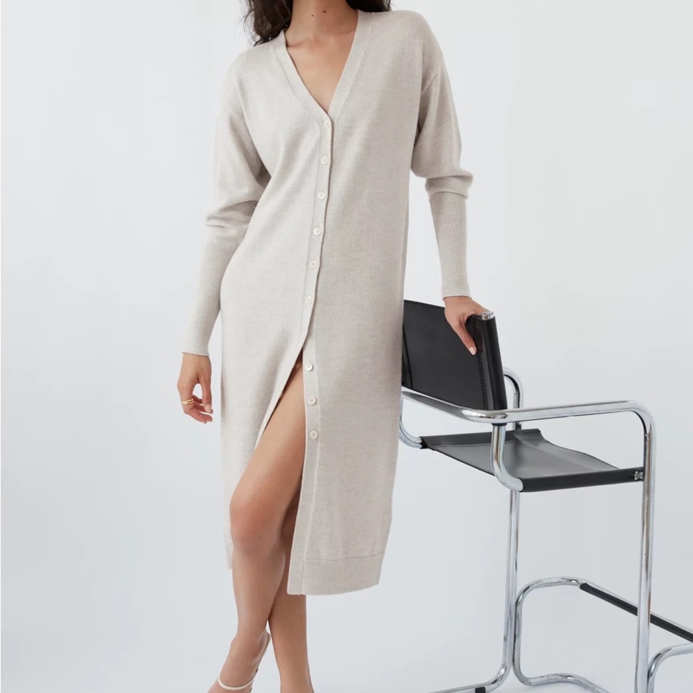 Aritzia Wilfred Utopia Dress size XS Light Grey